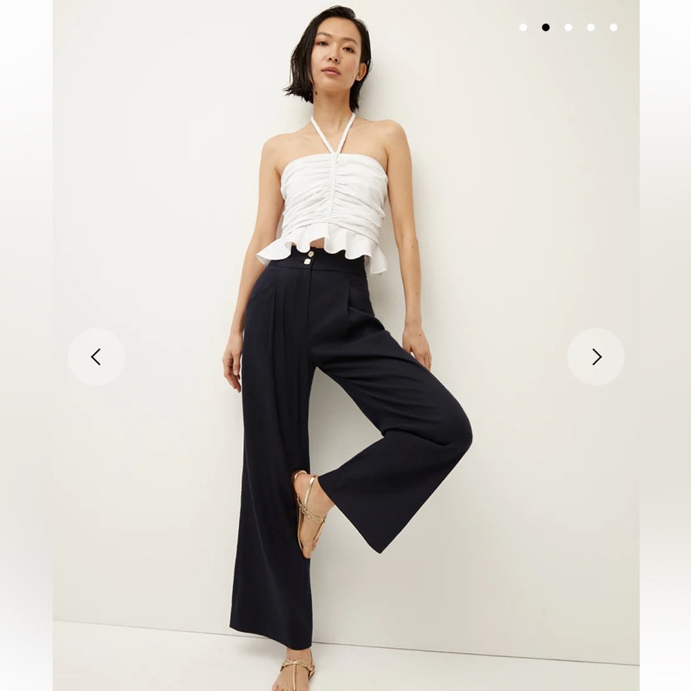 VERONICA BEARD ARIENNE PEPLUM-HEM TOP